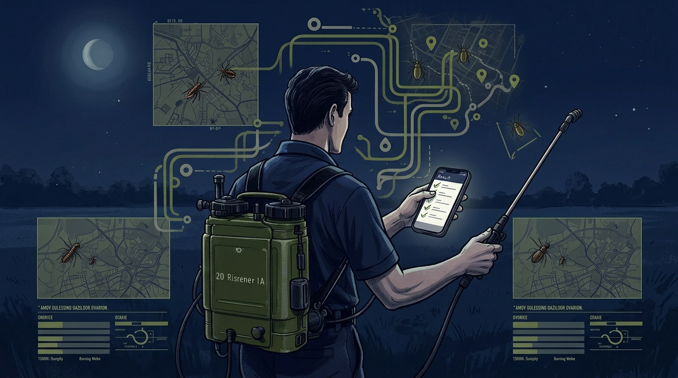 Operação técnica: Controle de pragas